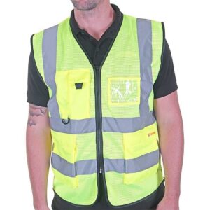 Hi Vis Stretch Mesh Waistcoat