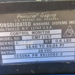 Cessna Fuel Control Monitor